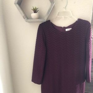 Calvin Klein Burgundy Dress